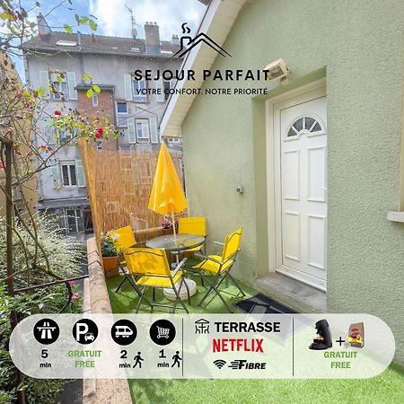 Maisonnette Le Faubourg - Centre Ville, Terrasse Et Netflix Belfort Kültér fotó